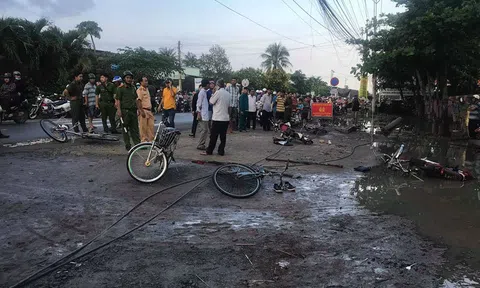 Dây điện rơi trước cổng trường, 2 học sinh bị điện giật chết tức tưởi